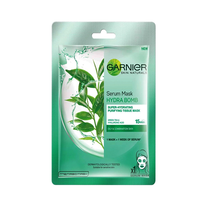 Garnier Face Mask Skin Naturals Serum Green Tea 